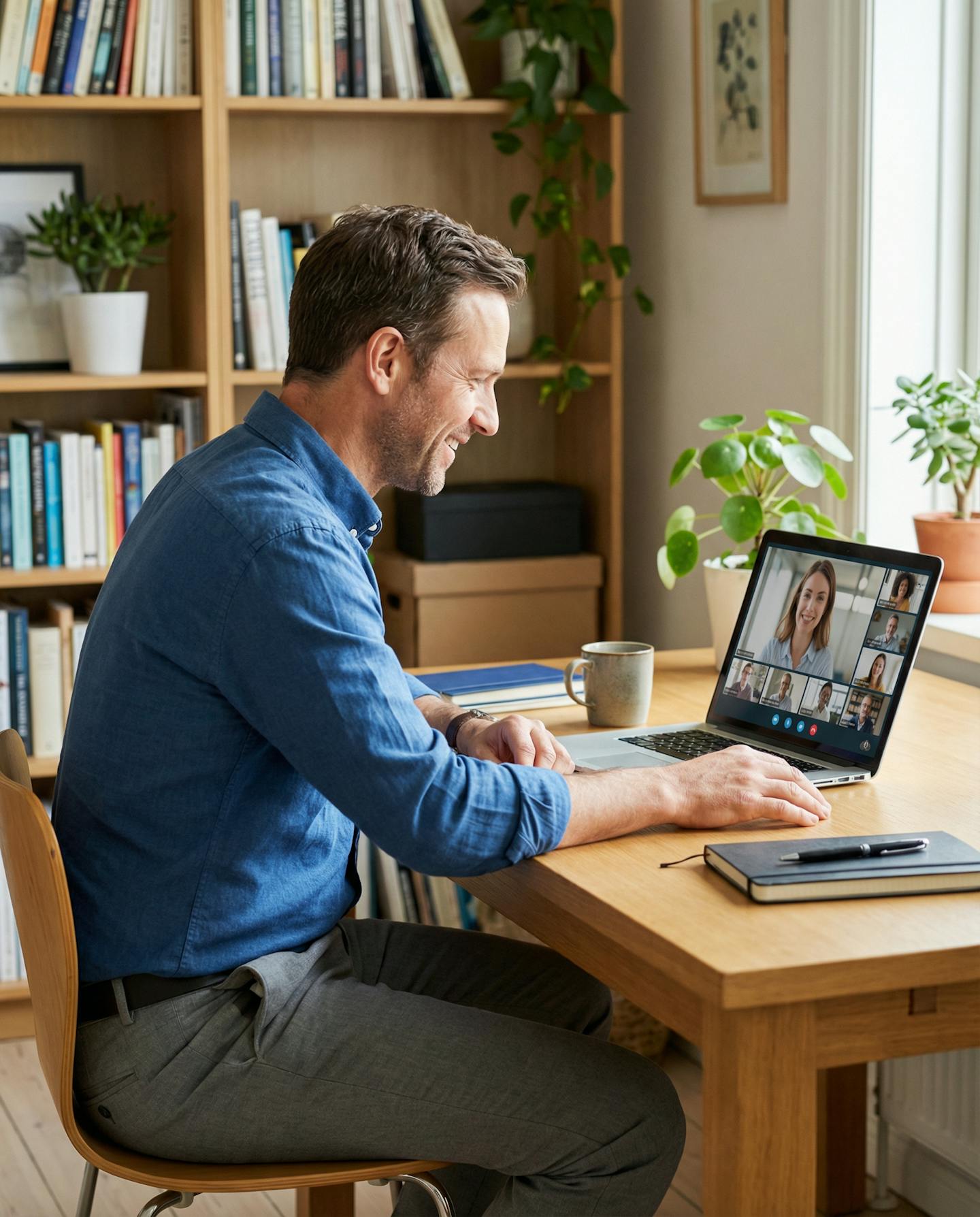 How It Works step: Client interview — discovery call.